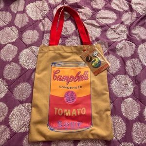 Pop Art Andy Warhol Campbell's Soup Tote